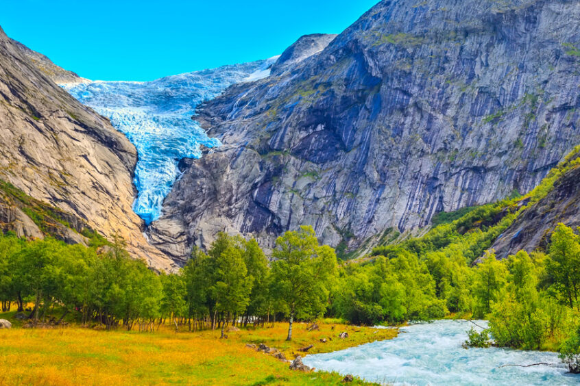 Briksdal Glacier, Norway.