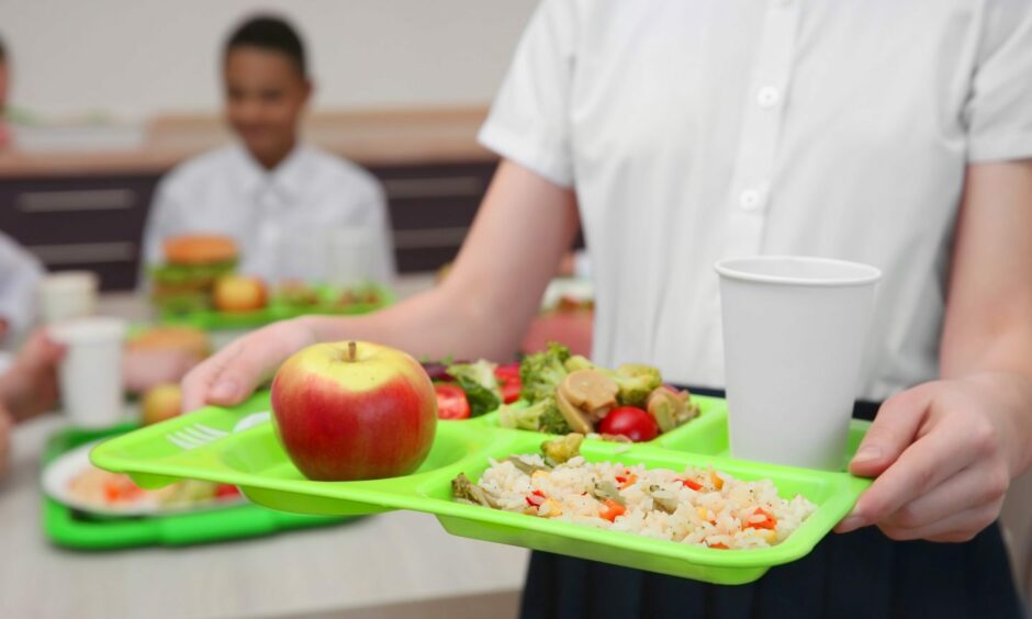 Free school meals are offered to all P1 to P5 pupils.