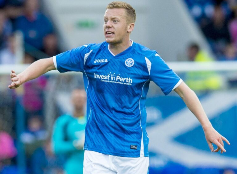 Scott Brown during St Johnstone's Europa League qualifier against Alashkert in 2015.