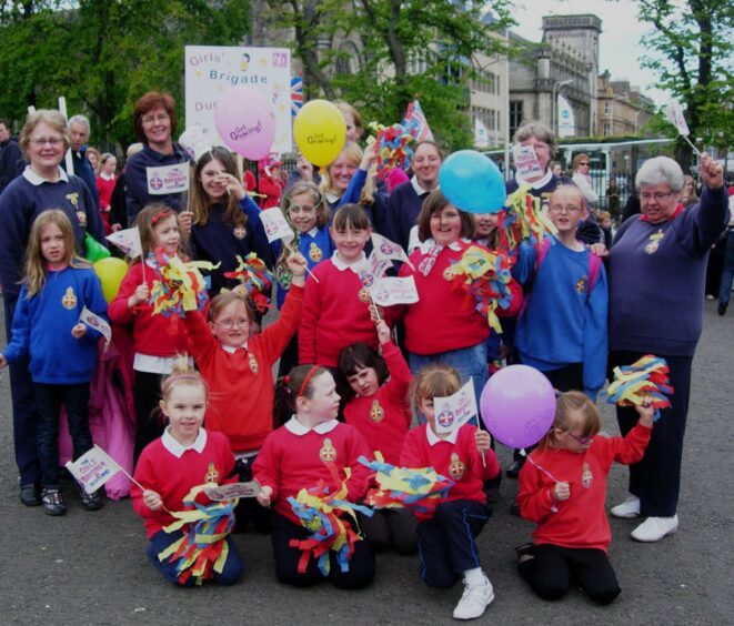 St Andrew's Girls' Brigade celebrate the Queen's Diamond Jubilee.