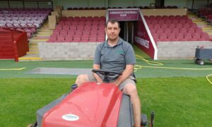 VIDEO: Crabs, seagulls and salty air – Arbroath groundsman reveals challenges of keeping one of Europe’s most weather-beaten pitches in shape