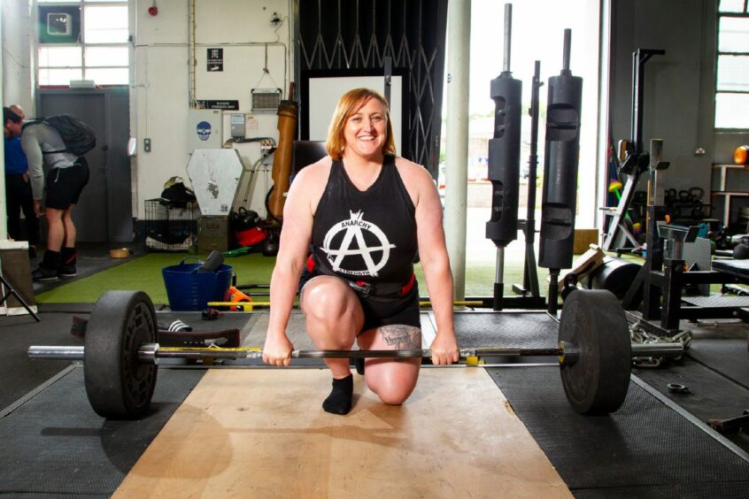 Professional powerlifter Izzy Tait from Dundee.
