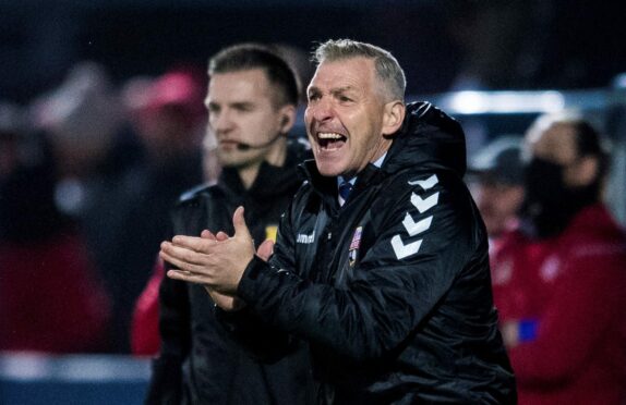 Montrose boss Stewart Petrie is looking for a reaction from his side.