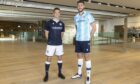 Dundee's new home and away kit.