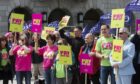 EIS held a rally in Dundee under their #PayAttention campaign, which could see Scotland's teachers strike.