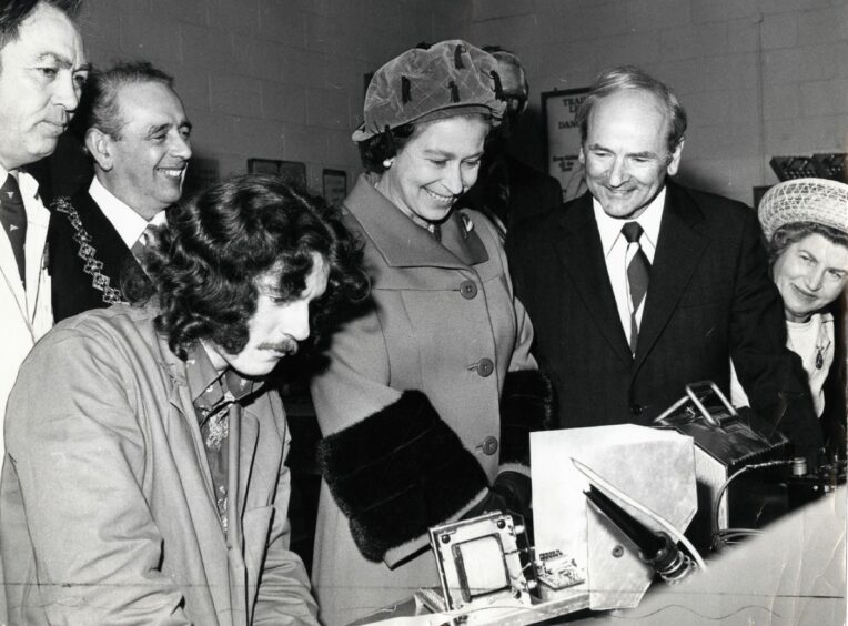 The Queen visits the rehabilitation and skill centre in Dundee. 