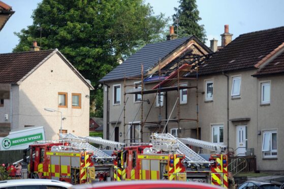 The fire happened in Kirkland Gardens, Ballingry.