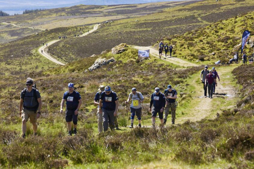 The Cateran Yomp was held in the hills of Blairgowrie in Perthshire.