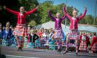 Dancers performing at the 2019 Ceres Highland Games.