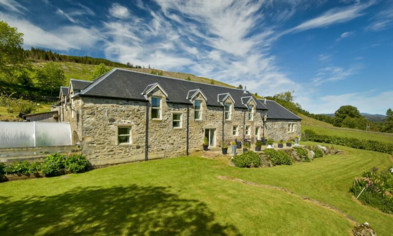 Stunning Crowhill Steading has far reaching views and annex cottage