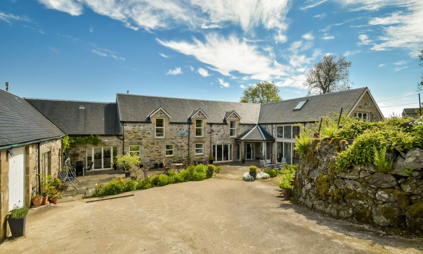 Stunning Crowhill Steading has far reaching views and annex cottage