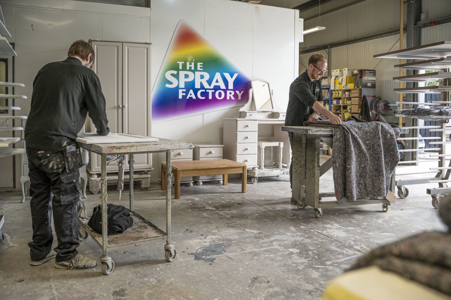 Inside The Spray Factory, where the magic happens