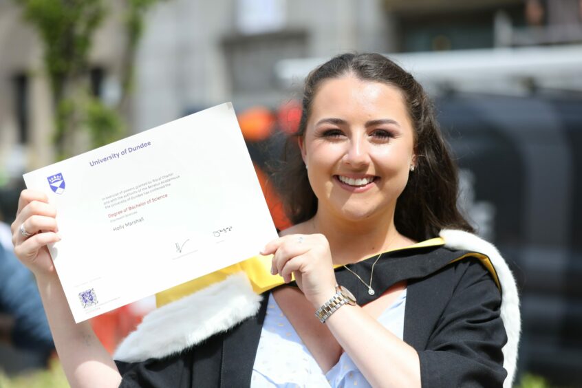 Holly Marshall, 22, graduates in oral health sciences.