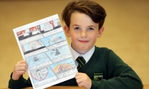 Winner Kenneth Rattray, of Craigowl Primary School. Picture by Gareth Jennings/DCT Media.