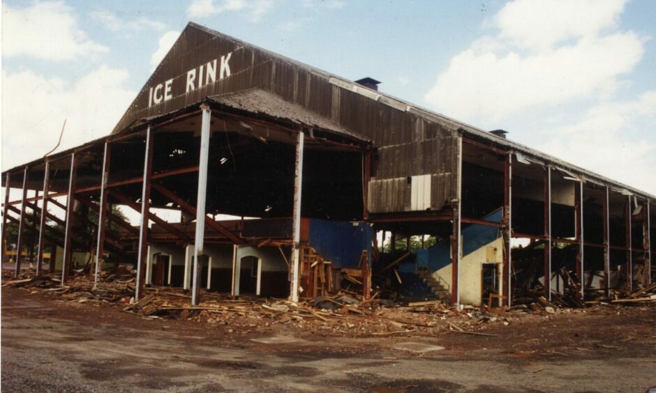 The Kingsway rink was reduced to a shell when the bulldozers took it down over a two-year period.