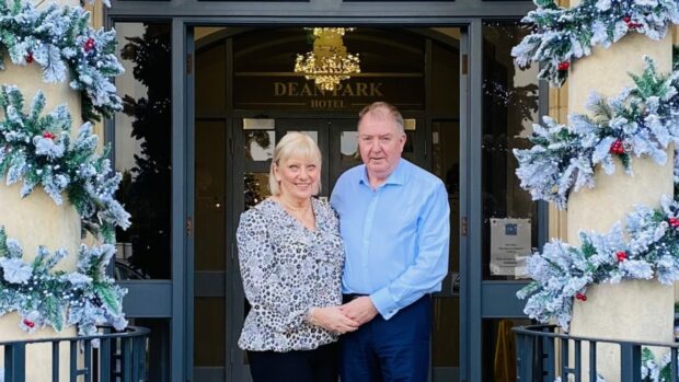 Colin Smart and wife Margaret at their Dean Park Hotel.