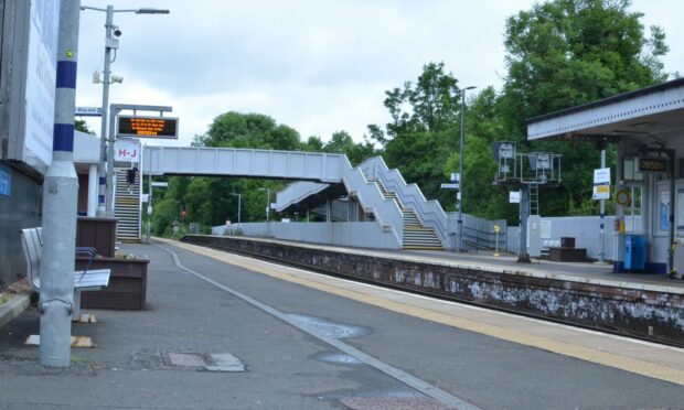 The man boarded the train at Inverkeithing railway station. Image: Aileen Robertson/DC Thomson