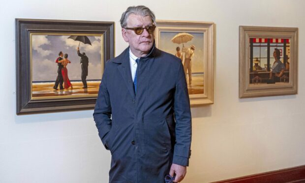 Celebrated artist Jack Vettriano is currently exhibiting at Kirkcaldy.