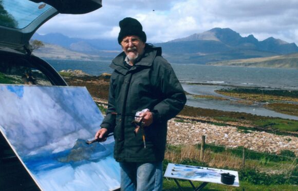 James Morrison painting on the West Coast, 2009