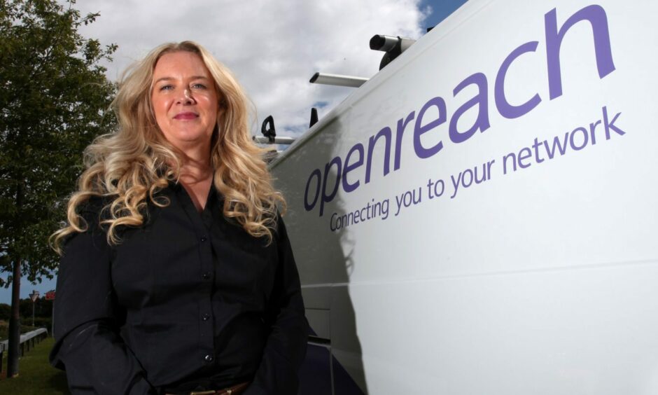 Openreach Scotland service delivery director Jenni Macfarlane.