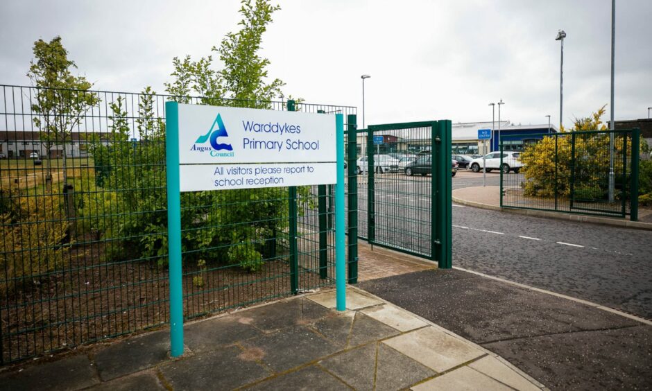 Entrance to Warddykes Primary School, which could see speed bumps installed.
