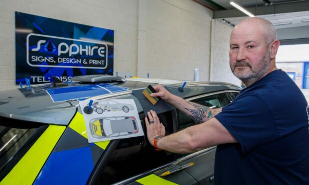 The new owner of Sapphire Signs, Design & Print, Piers Rickard.