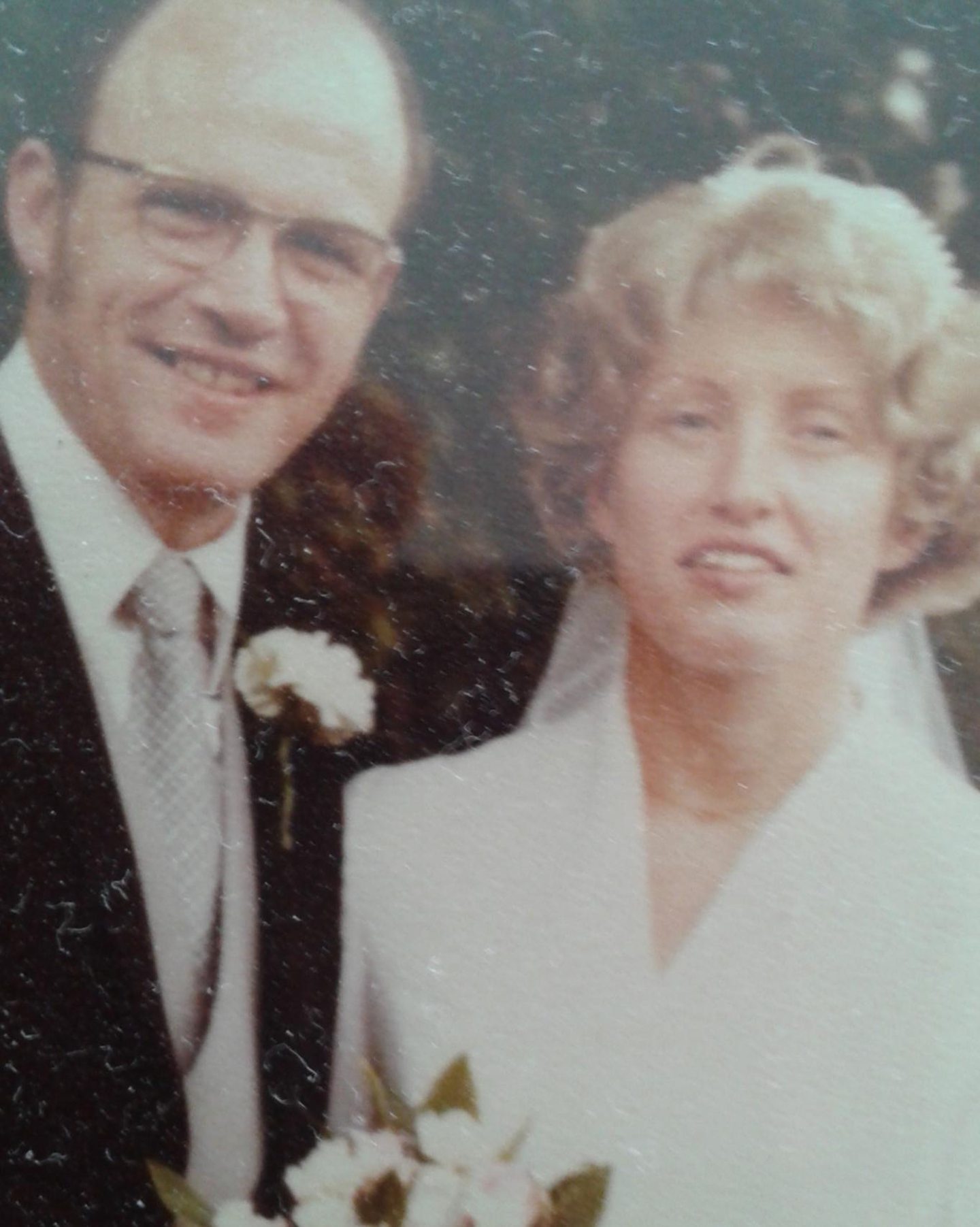 Kenny Lamond and Anne on their 1979 wedding day.
