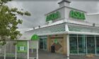 The incident happened at the Asda in Kirkcaldy.