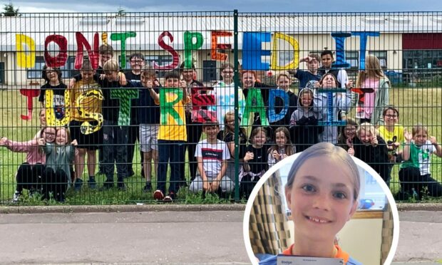 Lily Souter has got the support of her fellow pupils at Warddykes Primary School.