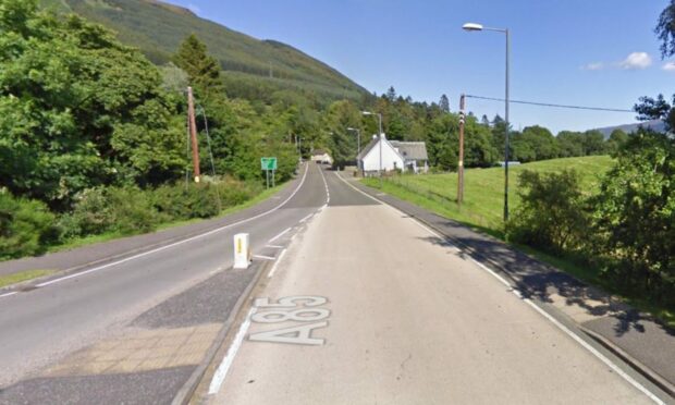 The A85 at Lochearnhead. Image: Google.