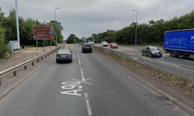 A southbound section of the A90 in Dundee will be closed. Image: Google.