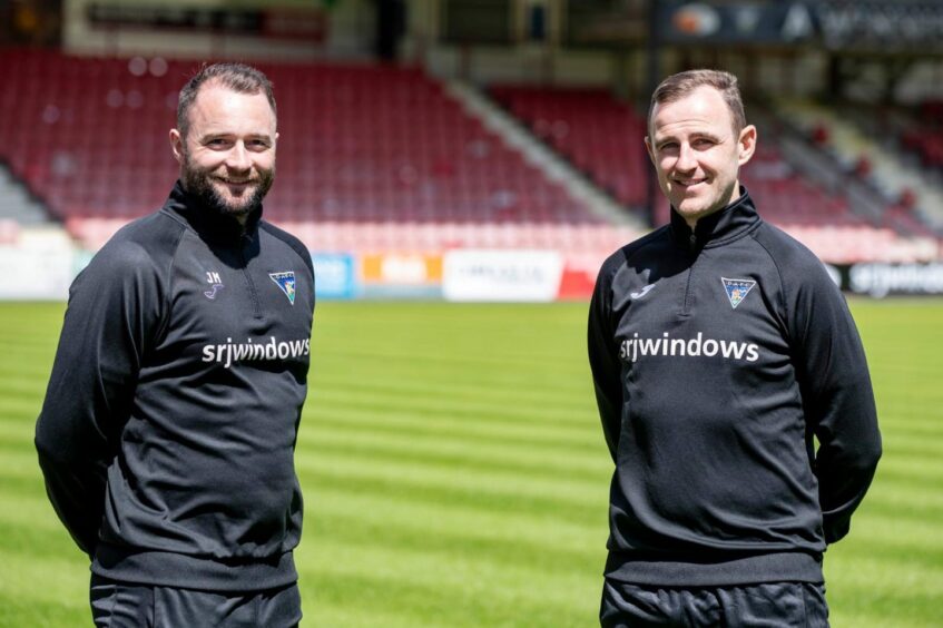 James McPake, left, has appointed Dave Mackay as his assistant manager.