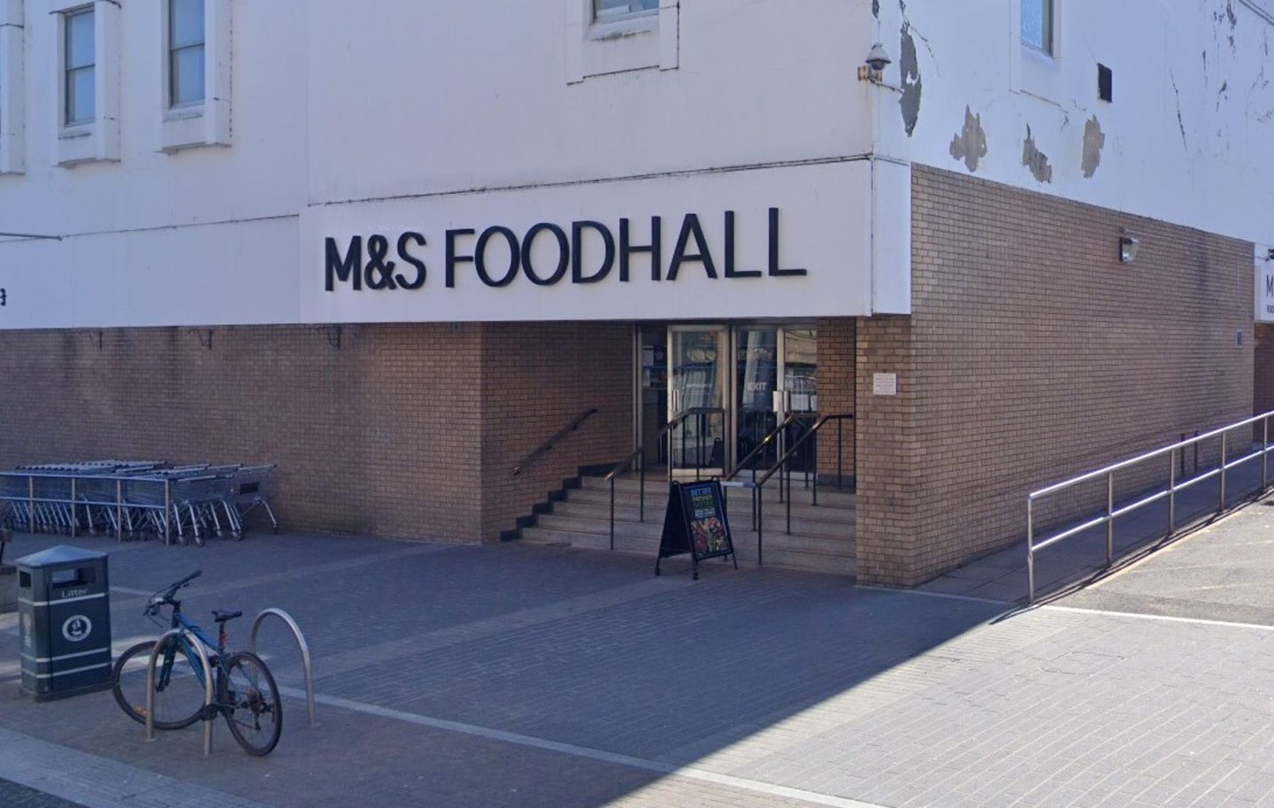 The Mill Street entrance of Perth Marks and Spencer.