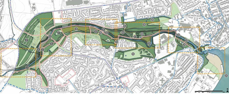 Ambitious plans for the River Leven include active travel routes, woodland walks and play areas.