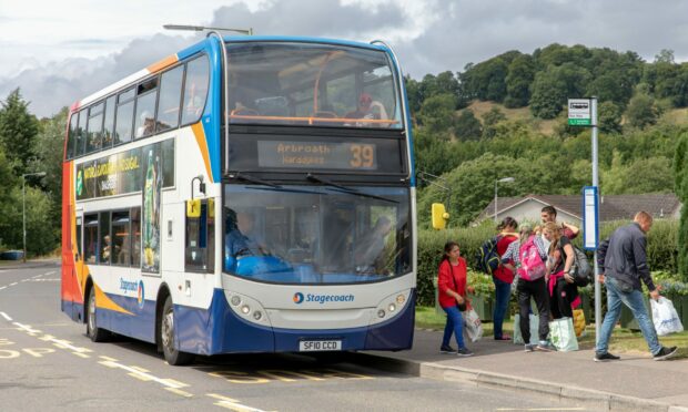 A Stagecoach 39 service bus - one of those affected during the UCI Cycling World Championships.