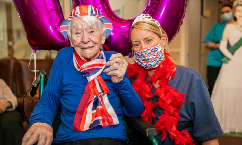 A Queen's Platinum Jubilee celebration at Glencairn House care home.