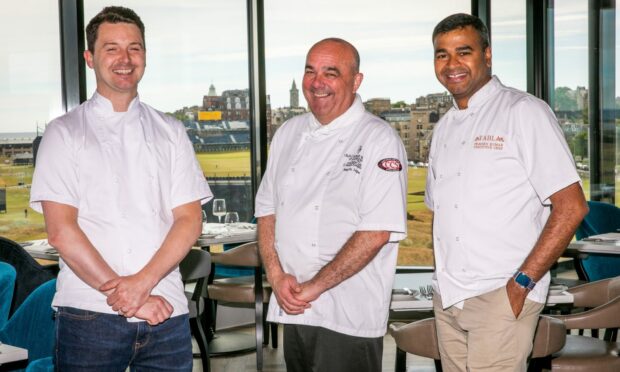 From left: Derek Johnstone, Martin Hollis and Praveen Kumar. Pictures by Steve Brown/DC Thomson