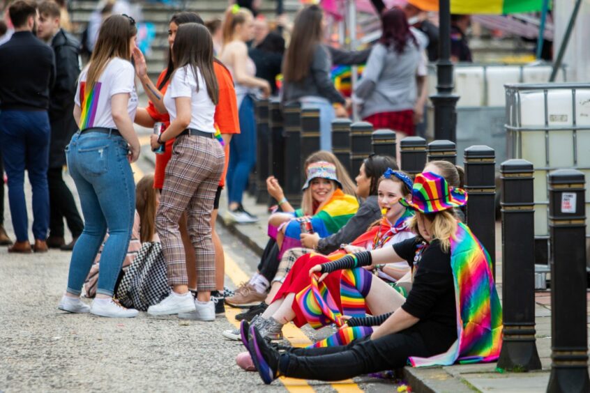 Revellers at the event in Kirkcaldy in 2019.