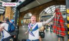 Scotland fans arrive by train in London for last year's Euro 2020 clash with England. Supporters heading to Hampden tonight to see Scotland play Ukraine may find their travel plans trickier.