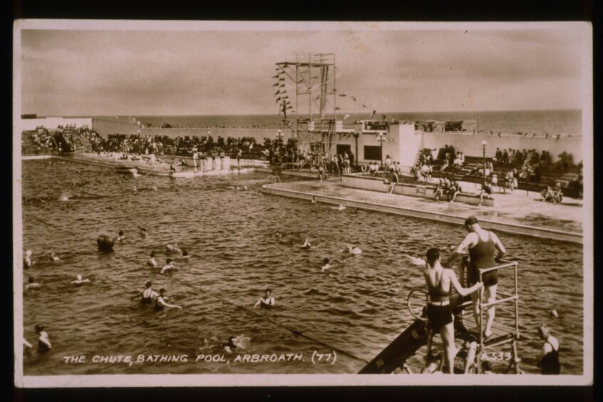 The Chute, Bathing Pool, Arbroath, 1934, Courtesy of the University of St Andrews Library.