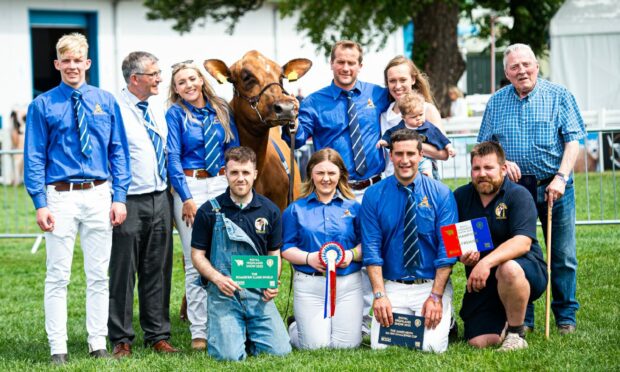 TEAM:  The Lawrie family swept the boards in the dairy ring.