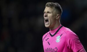 Matt Macey is a St Johnstone target but Luton Town are strong favourites to sign Hibs goalkeeper