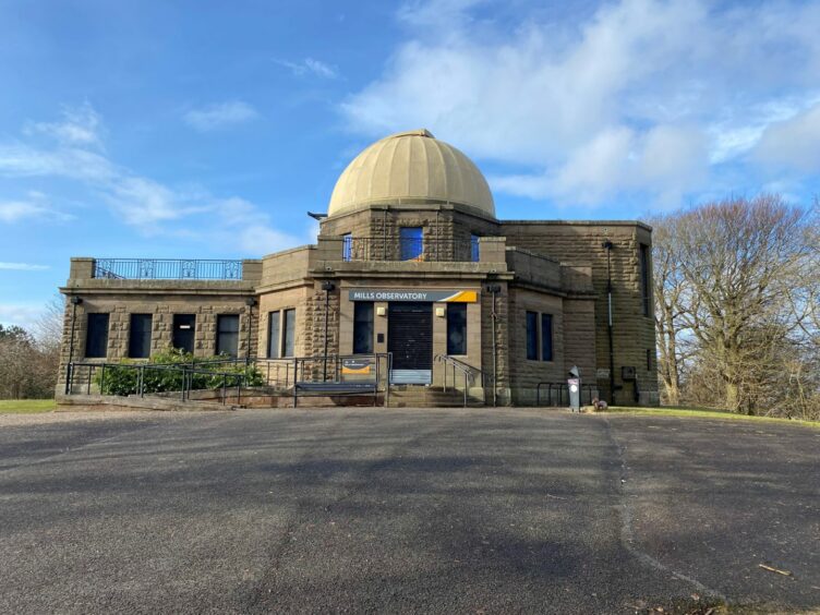 Mills Observatory in Dundee which is open for the October holidays