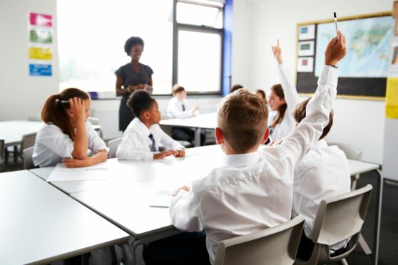 Angus teacher numbers are below the level expected to secure Scottish Government support. Image: Shutterstock