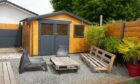 Garden room with insulated metal roof