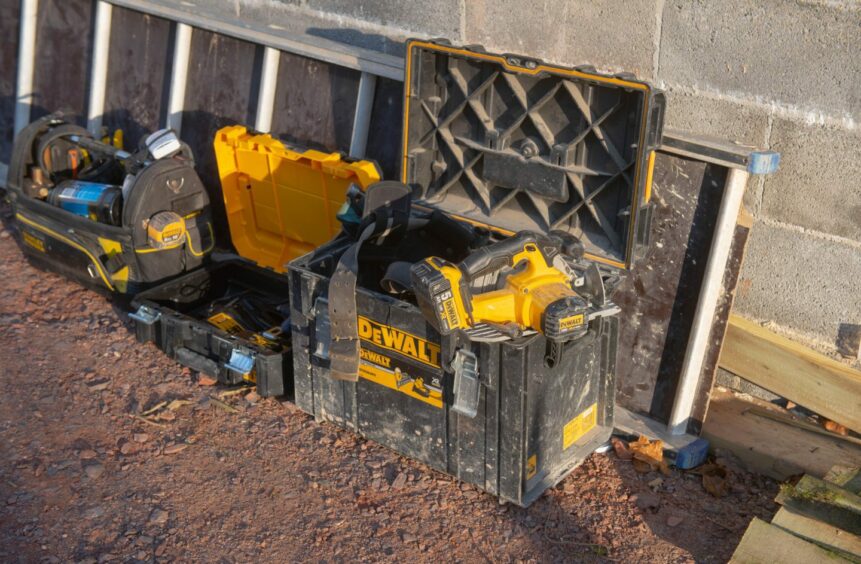 A Dewalt toolkit similar to the one that was stolen.