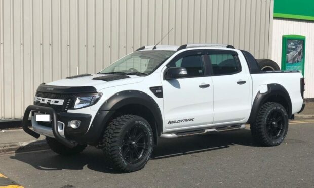 Police are appealing for information after a Ford Ranger was stolen from an Angus village.