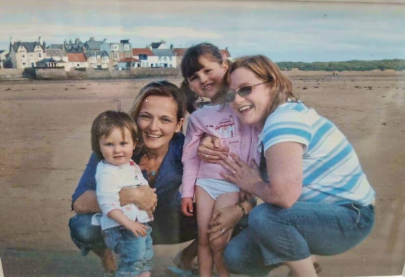 Susie, left, with daughter Millie, and Shona with her daughter Orla.