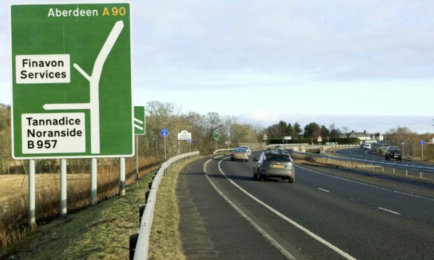 The A90 northbound at Finavon has reopened.