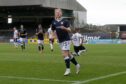 Lyall Cameron celebrates his goal against Forfar.